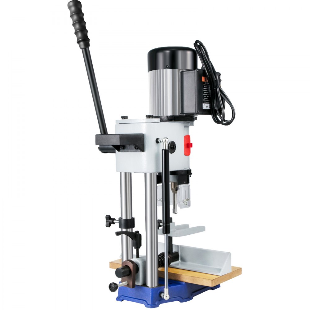 Máquina de mortajar para carpintería VEVOR, mortajadora Powermatic de 3/4 HP 3400RPM con juegos de puntas de cincel, máquina de mortajar de banco, para hacer agujeros redondos, agujeros cuadrados o agujeros cuadrados especiales en madera