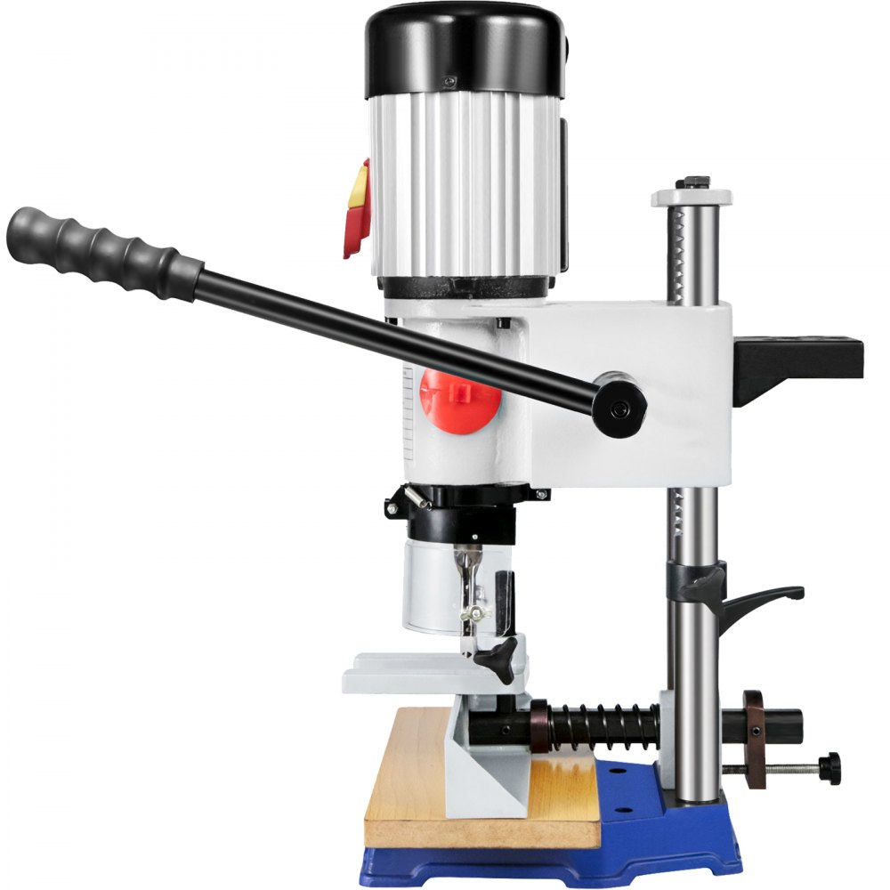 Máquina de mortajar para carpintería VEVOR, mortajadora Powermatic de 3/4 HP 3400RPM con juegos de puntas de cincel, máquina de mortajar de banco, para hacer agujeros redondos, agujeros cuadrados o agujeros cuadrados especiales en madera