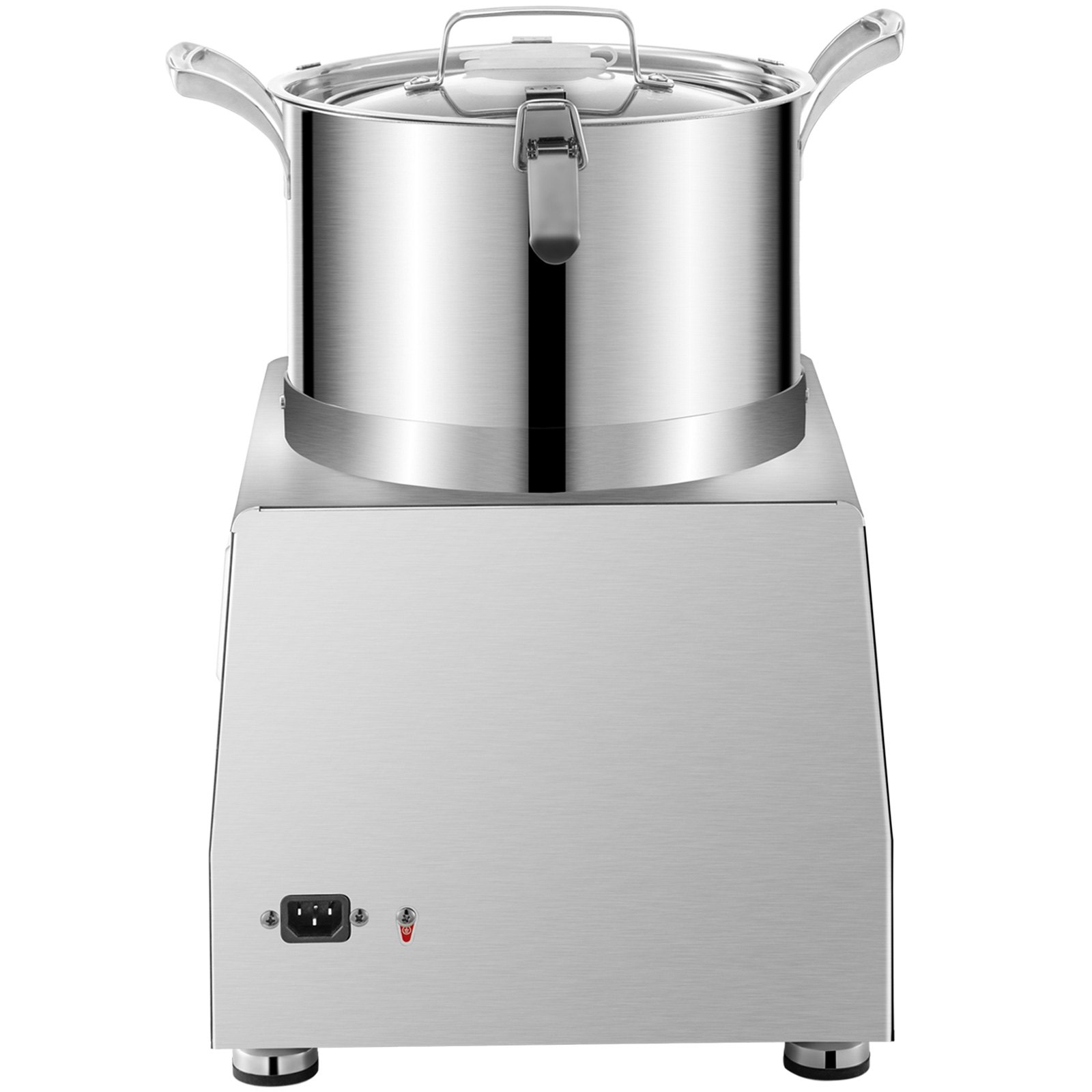 Procesador de alimentos comercial VEVOR de 110 V, capacidad de 5 L, cortador eléctrico de alimentos de 550 W, 1400 RPM, procesador de alimentos de acero inoxidable, perfecto para verduras, frutas, granos, cacahuetes, jengibre y ajo.