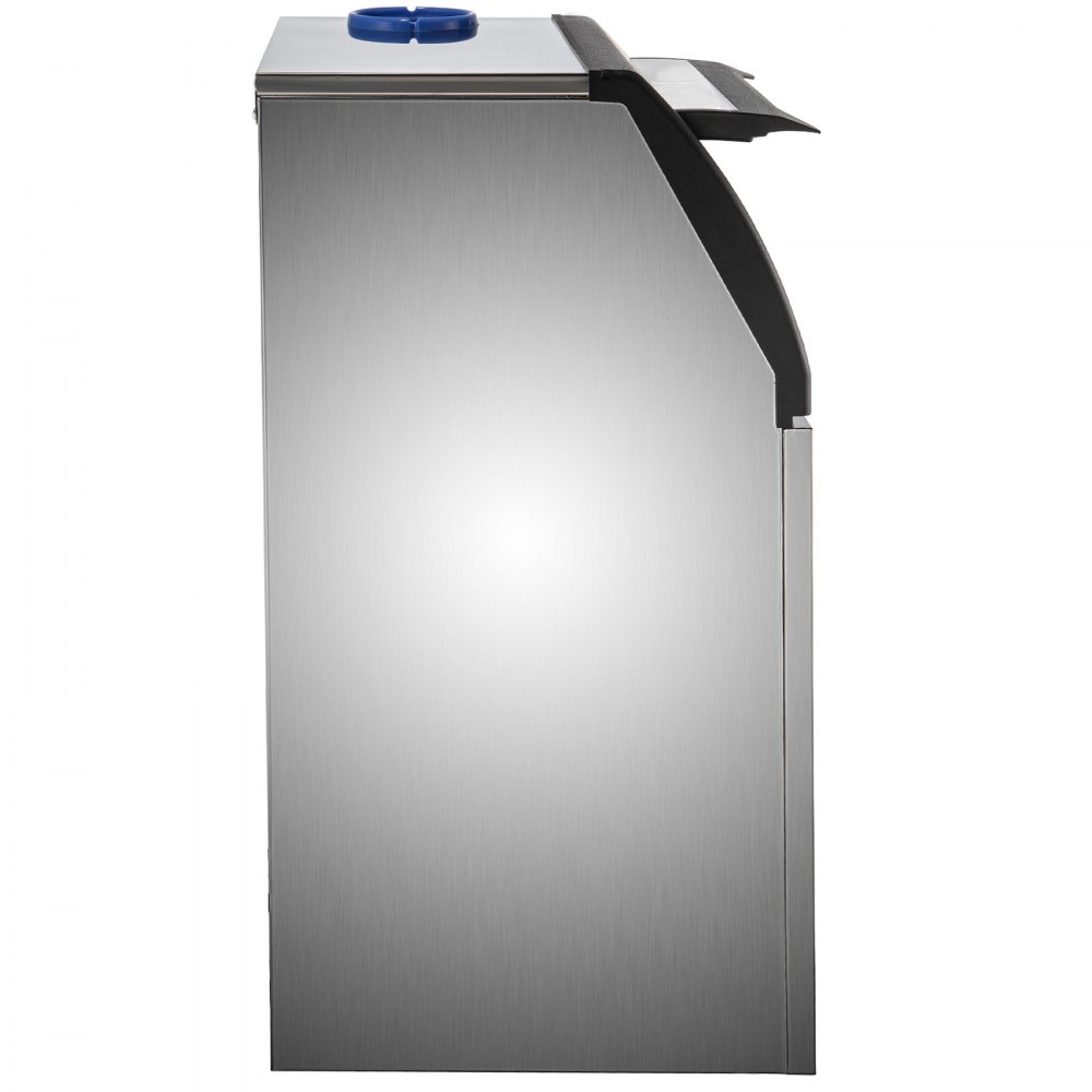 VEVOR Maquina De Hielo Fabricador De Hielo Máquina para hacer hielo comercial máquina de hielo de acero inoxidable de 120 LBS/24H con almacenamiento