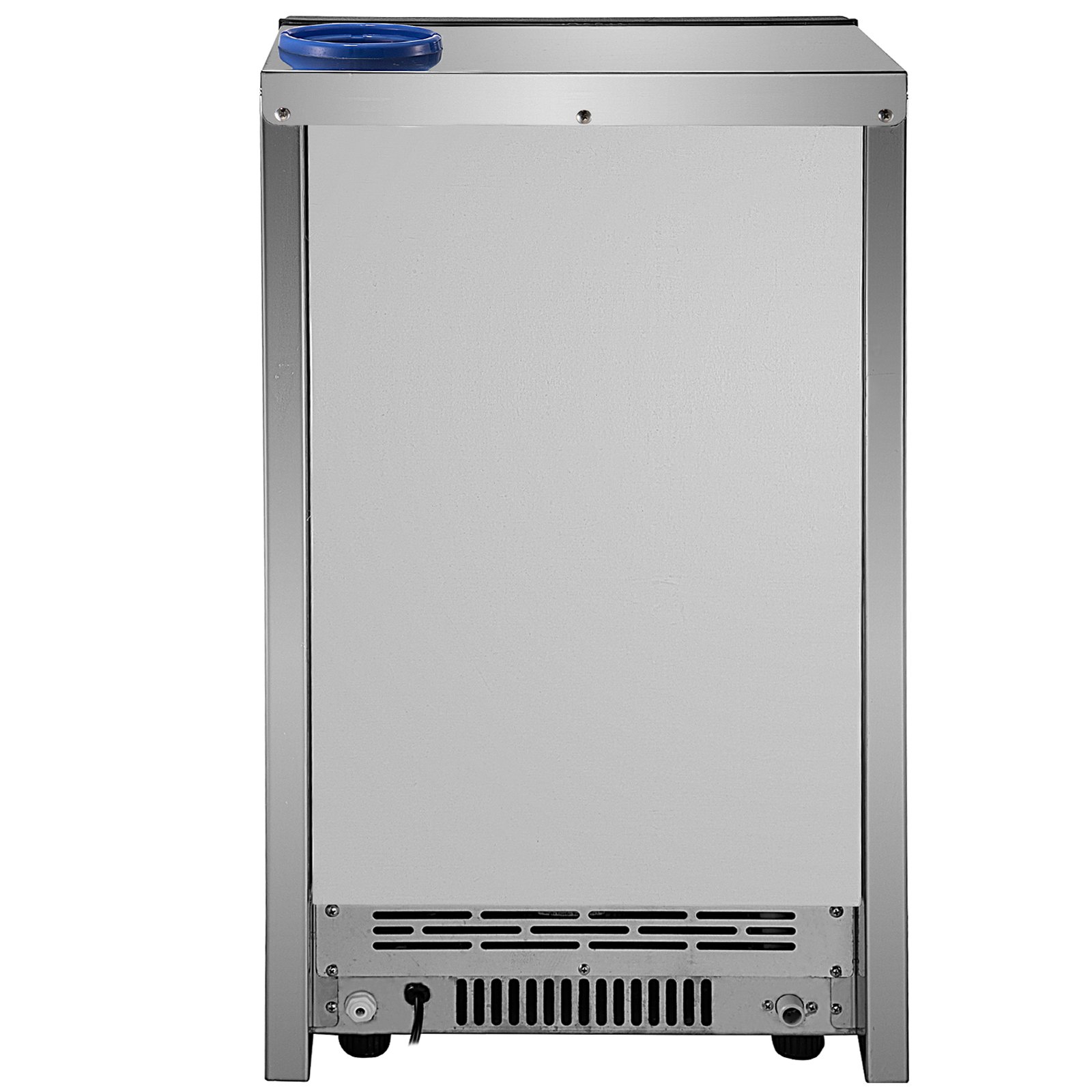 VEVOR Maquina De Hielo Fabricador De Hielo Máquina para hacer hielo comercial máquina de hielo de acero inoxidable de 120 LBS/24H con almacenamiento