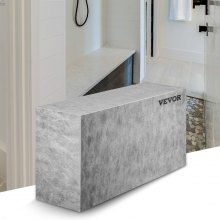 Asiento de ducha de azulejos VEVOR, asiento de ducha de azulejos de 38.2" x 11.4" x 20", impermeable de fábrica y 100% a prueba de fugas, asiento de esquina de ducha de azulejos, banco de ducha rectangular de carga de 440 libras, gris
