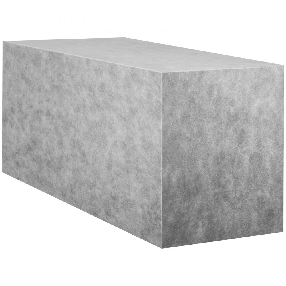 Asiento de ducha con azulejos VEVOR rectangulares de color gris con superficie texturizada en un diseño minimalista.