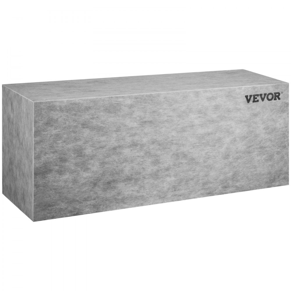 Asiento de ducha con azulejos VEVOR gris con diseño rectangular minimalista y moderno, logotipo mostrado en el lateral.