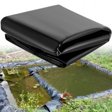 VEVOR LLDPE Pond Liner 20x25 ft, Pond Liner 20 Mil, Fish Pond Liners para cascada, estanque y estanques de peces