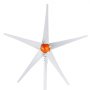 Aerogenerador VEVOR de 500 W, kit de 12 V, generador de energía eólica de 5 palas con controlador MPPT, dirección de barlovento ajustable y velocidad de arranque de 2,5 m/s, apto para hogares, granjas, autocaravanas y barcos.