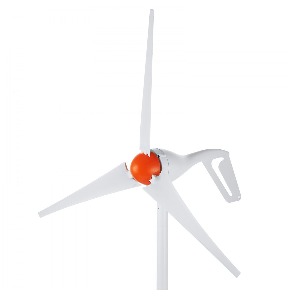 Aerogenerador VEVOR de 500 W con anemómetro, kit de turbina eólica de 12 V, generador de energía eólica de 3 palas, controlador MPPT y dirección de barlovento ajustable, ideal para hogares, granjas, autocaravanas y barcos.