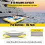 VEVOR Plataforma Inflable Flotante 3 x 3 m Plataforma Hinchable con 2 Bombas