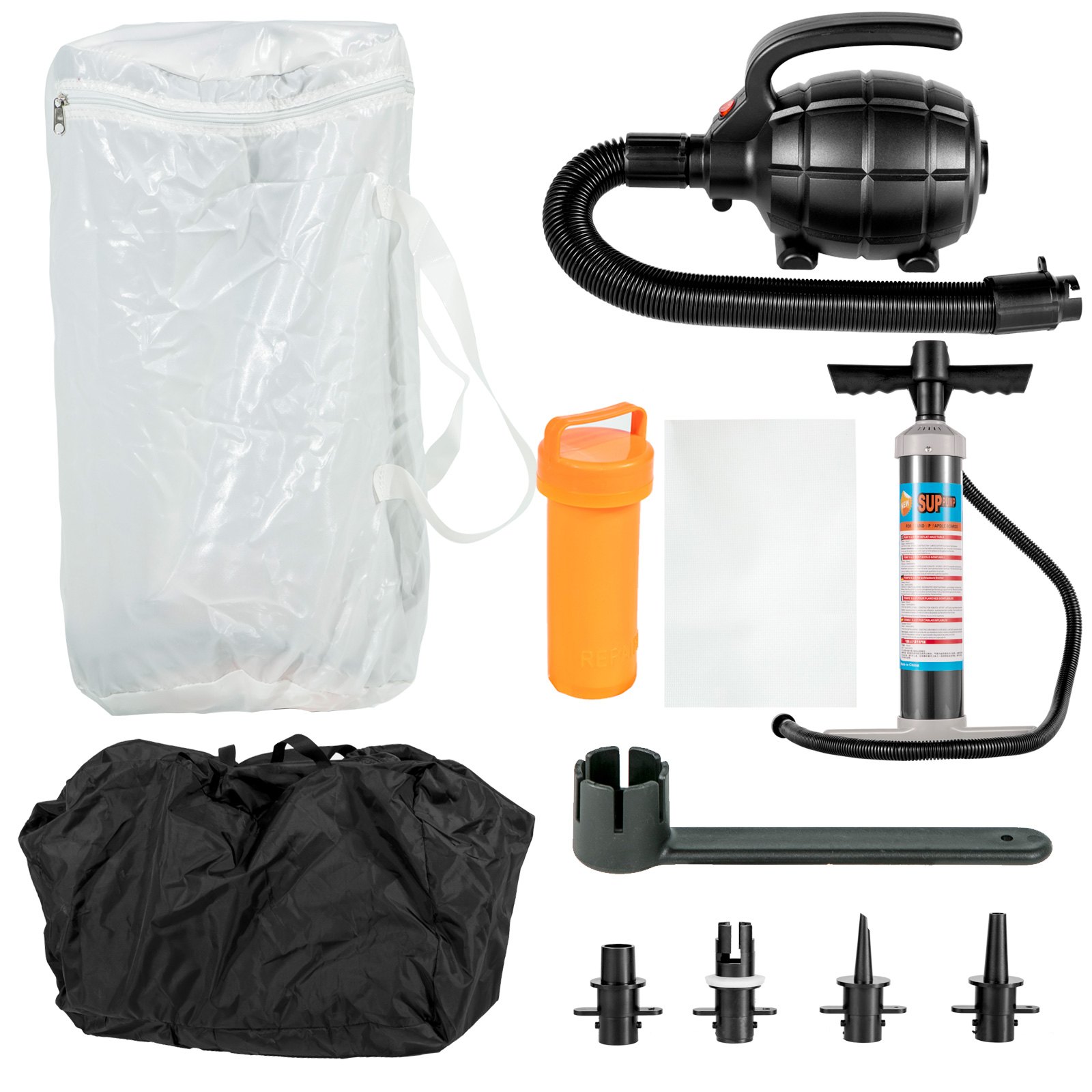 Conjunto de muelle flotante inflable VEVOR con bomba, bolsa y accesorios.