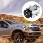 Compresor de aire acondicionado VEVOR para Ford mostrado con una camioneta Ford en un paisaje desértico.