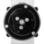 Compresor de aire acondicionado VEVOR para Ford, vista frontal del componente negro circular con pernos.