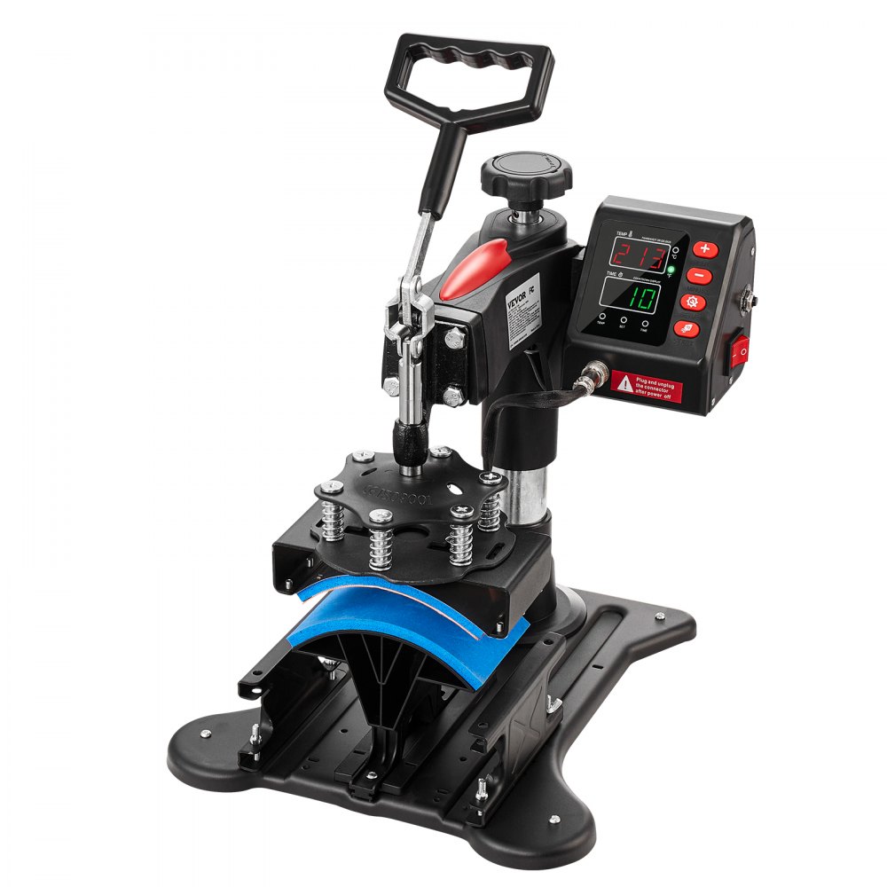 Prensa térmica VEVOR, 5 en 1, 12 x 15 pulgadas, control digital preciso de temperatura, impresora de transferencia por sublimación tipo concha de calentamiento rápido, prensa térmica de vinilo para tazas, camisetas, platos, 900 W