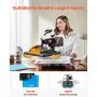 Prensa térmica VEVOR, 5 en 1, 12 x 15 pulgadas, control digital preciso de temperatura, impresora de transferencia por sublimación tipo concha de calentamiento rápido, prensa térmica de vinilo para tazas, camisetas, platos, 900 W