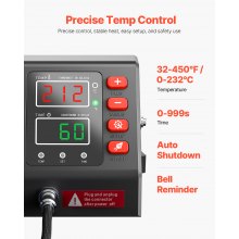 VEVOR Prensa de calor Prensa Térmica Máquina de Sublimación 5 en 1 máquina 12 x 15 impresora de transferencia de sublimación calentamiento rápido