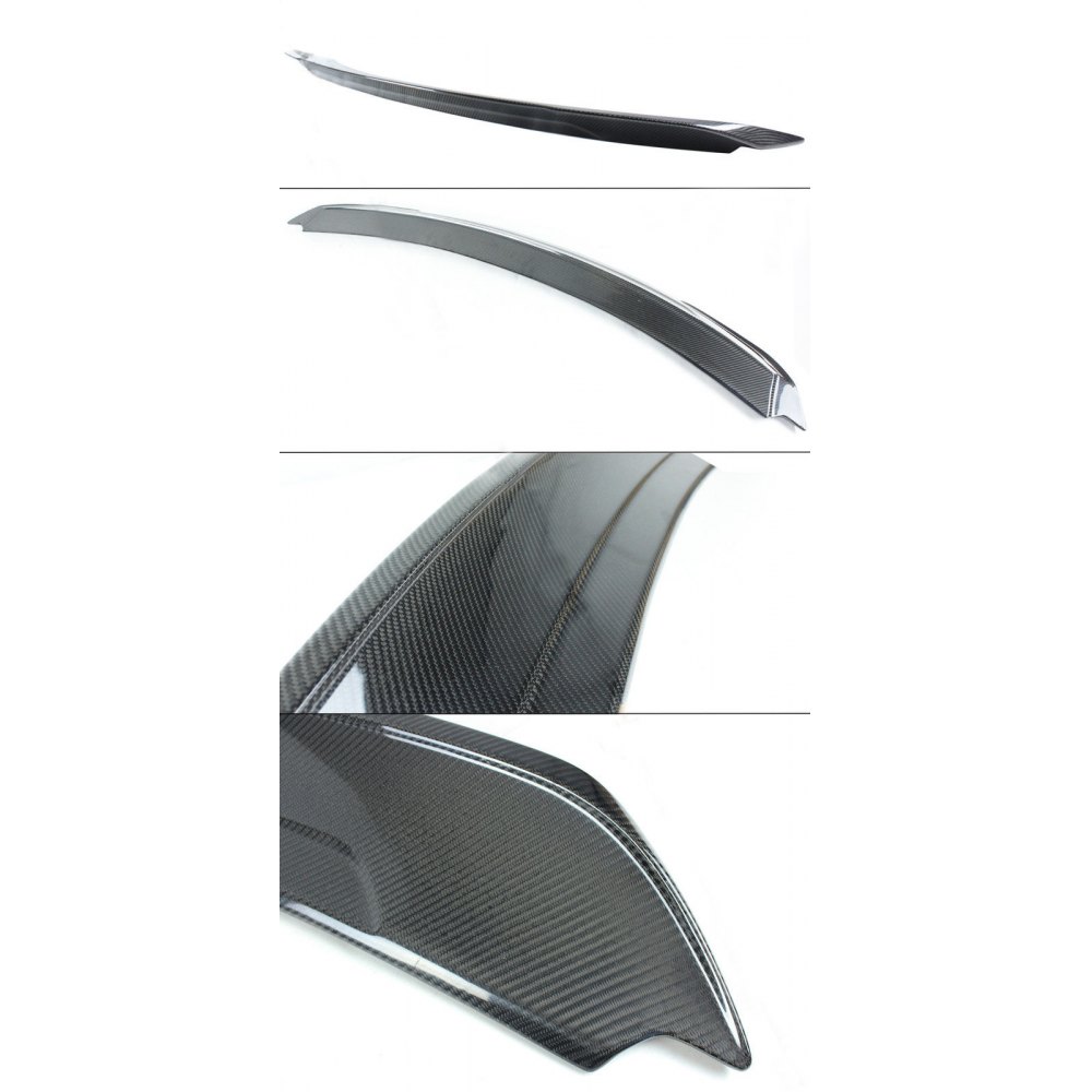 Alerón trasero de fibra de carbono VEVOR para Ford Mustang S550 GT GT350 350R 2015-2020, paquete de pista, ala de fibra de carbono