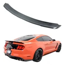 Alerón trasero de fibra de carbono VEVOR para Ford Mustang S550 GT GT350 350R 2015-2020, paquete de pista, ala de fibra de carbono