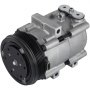 Compresor de aire acondicionado VEVOR para Ford F-150 con polea y puntos de montaje.