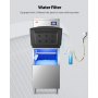 Contenedor de almacenamiento de hielo comercial de acero inoxidable con capacidad de 250 libras