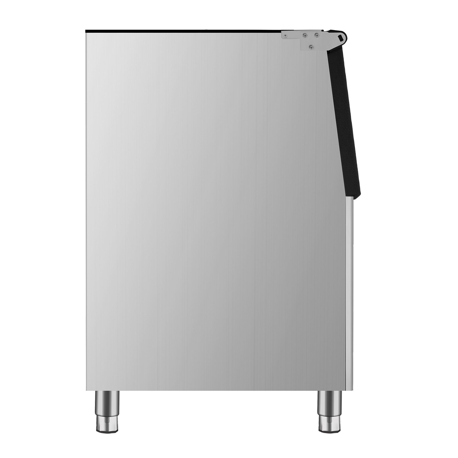 VEVOR - Contenedor de hielo comercial para máquina de hielo, capacidad de 113 kg, de acero inoxidable con filtro y patas de goma antideslizantes ajustables, apto para restaurantes, hoteles y tiendas de bebidas.