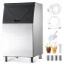 VEVOR - Contenedor de hielo comercial para máquina de hielo, capacidad de 300 lb, de acero inoxidable, con patas de goma antideslizantes ajustables, apto para restaurantes, hoteles y tiendas de bebidas.