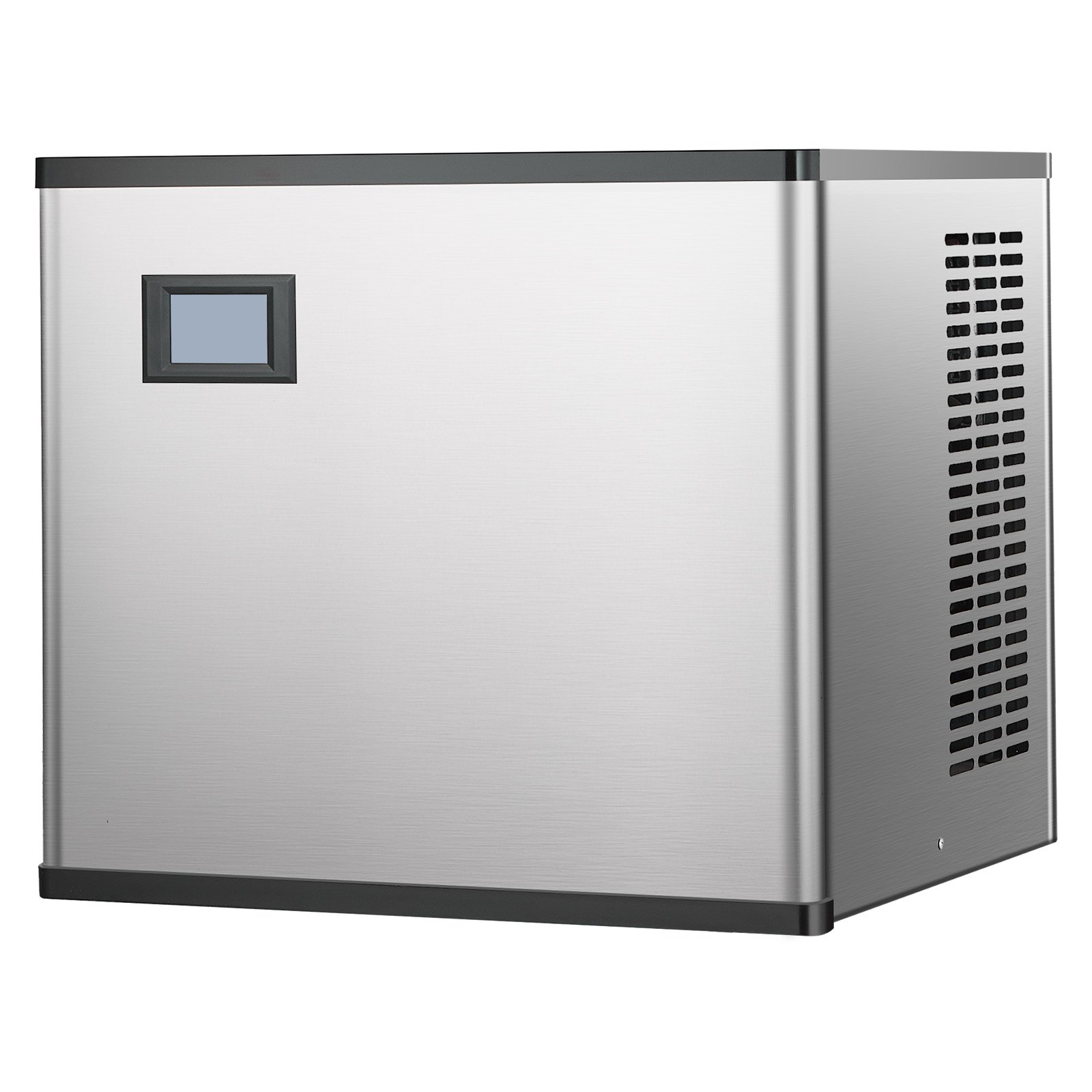 Máquina de hielo comercial VEVOR de 136 kg/24 h, máquina de hielo industrial de acero inoxidable de 50 cm, autolimpiable y programada, máquina modular de cubitos de hielo para restaurantes y hoteles (solo cabezal)