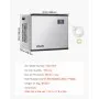 Máquina de hielo comercial VEVOR - Cabezal, 163 kg/día, de acero inoxidable, con autolimpieza, producción de hielo programada, grosor ajustable, ideal para restaurantes, bares, cafeterías y hoteles - Solo cabezal
