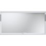 Ventana de concesión VEVOR con marco de aluminio blanco y un gran panel de vidrio transparente.