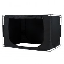 VEVOR Tienda de campaña con 3 puertas, transpirable, 70 % opaca, con postes de fibra de 1,1 cm