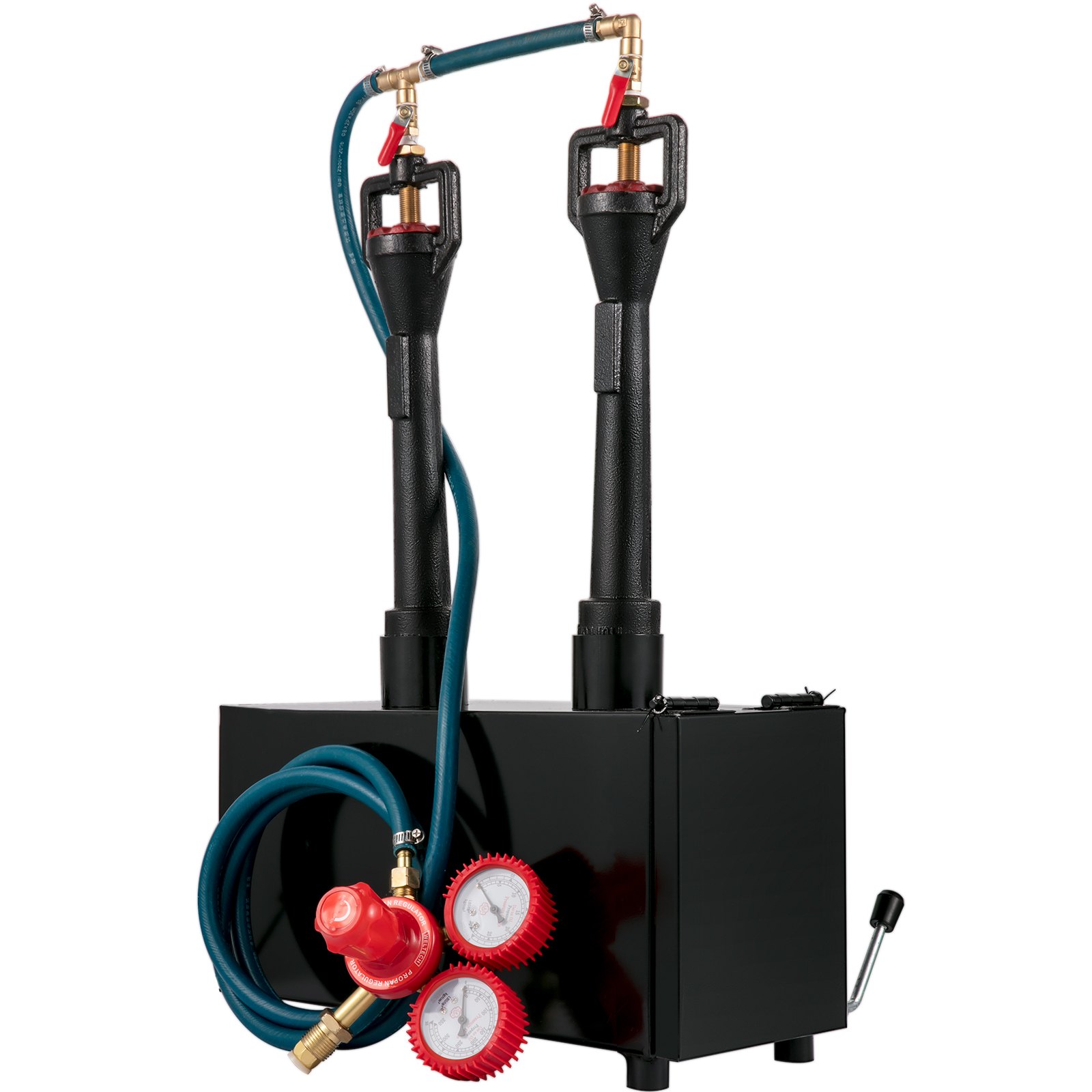 Quemador de horno de forja de Gas propano VEVOR, quemadores duales portátiles, fabricación de herramientas de Metal