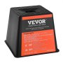 Bloque de gato de remolque VEVOR, negro con detalles de soporte y certificación, etiqueta naranja.