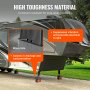 VEVOR Bloque de gato para remolque, capacidad de 6000 libras por bloque nivelador de RV, bloques estabilizadores de polipropileno de alta calidad para caravanas, accesorios de viaje para RV, uso para