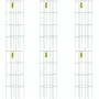 Jaulas para tomates VEVOR, 37,5 x 37,5 x 100 cm, paquete de 6, cuadradas, de acero recubierto de PVC verde, para hortalizas trepadoras, plantas, flores y frutas.
