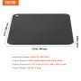 VEVOR Pizza Steel, 13.5" x 10" x 1/4" Placa de acero para pizza para horno, piedra para hornear pizza de acero al carbono presazonada con conductividad 20 veces mayor, bandeja para pizza resistente para parrilla al aire libre, horno interior