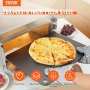 VEVOR Pizza Steel, 20" x 14" x 3/8" Placa de acero para pizza para horno, piedra para hornear pizza de acero al carbono presazonada con conductividad 20 veces mayor, bandeja para pizza resistente a la