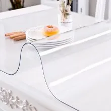 Mantel de PVC transparente VEVOR, cubierta impermeable para mesa, 42 x 78 pulgadas, protector de escritorio