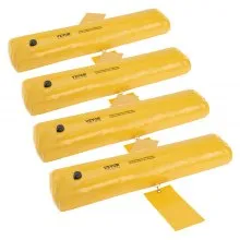 Barreras contra inundaciones VEVOR, bolsas de arena alternativas, paquete de 4, barrera contra inundaciones para el hogar, barreras de agua para inundaciones, puertas, entradas de vehículos (4 pies x 6 pulgadas)