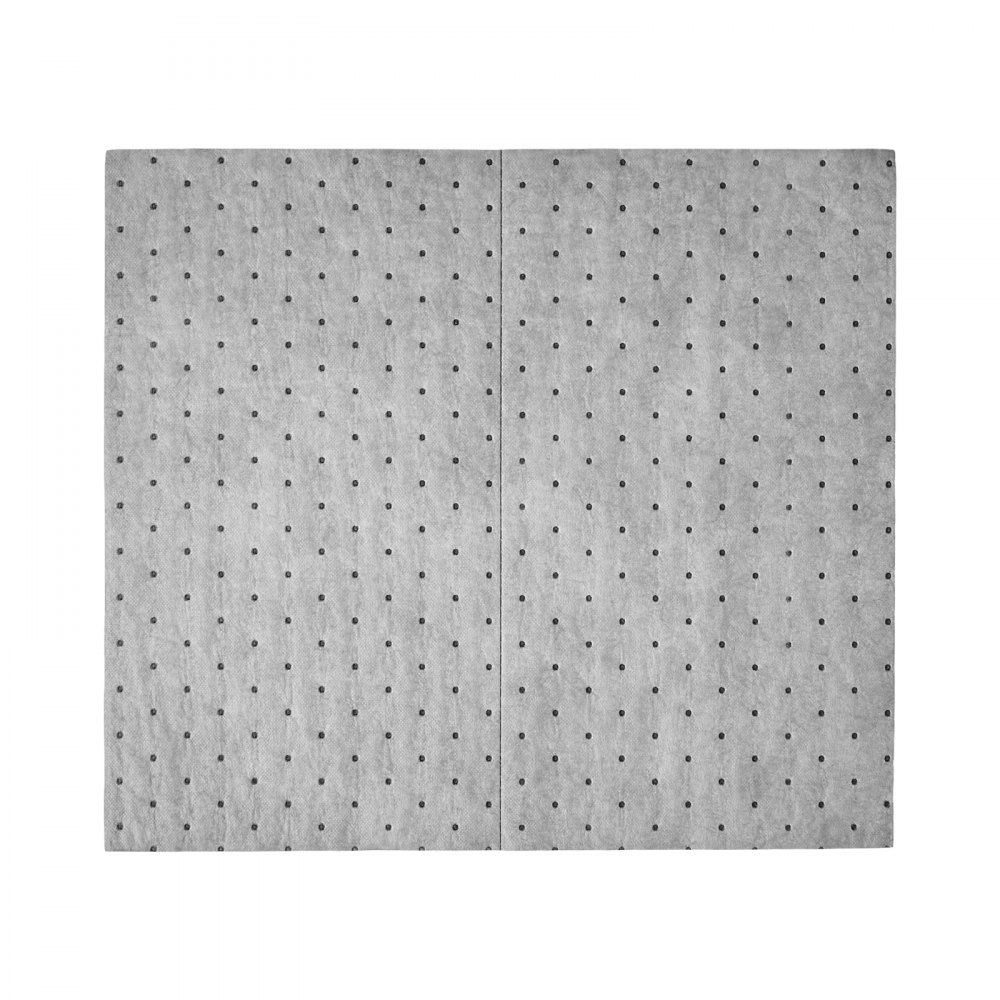 VEVOR Almohadillas Absorbentes Universales 200 Piezas 190 GSM, Formato de 41 x 46 cm y 1,9 mm con Líneas Precortadas para Adaptar Tamaño y Reducir Residuos para Derrames en Garajes, Talleres, Fábricas