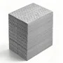 VEVOR Almohadillas Absorbentes Universales 100 Piezas 350 GSM para Derrames en Garajes, Talleres y Fábricas, 33 x 25 cm, 3,5 mm de Grosor y Líneas Precortadas para Adaptar el Tamaño y Reducir Residuos