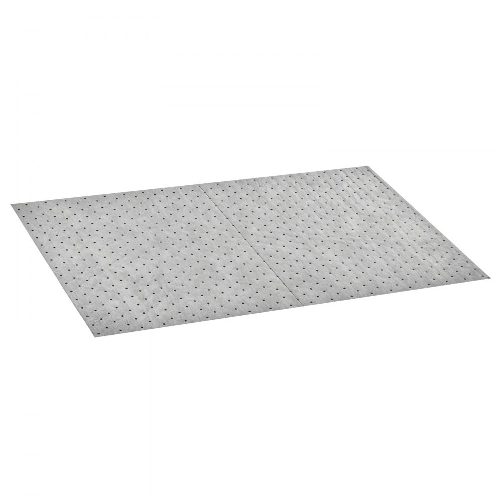 VEVOR Rollo Absorbente Universal 180 GSM 0,76 x 46 m, Estructura de 1,8 mm con Líneas Precortadas para Ajustar la Longitud y Reducir Residuos para Fugas y Derrames en Garajes, Talleres y Fábricas