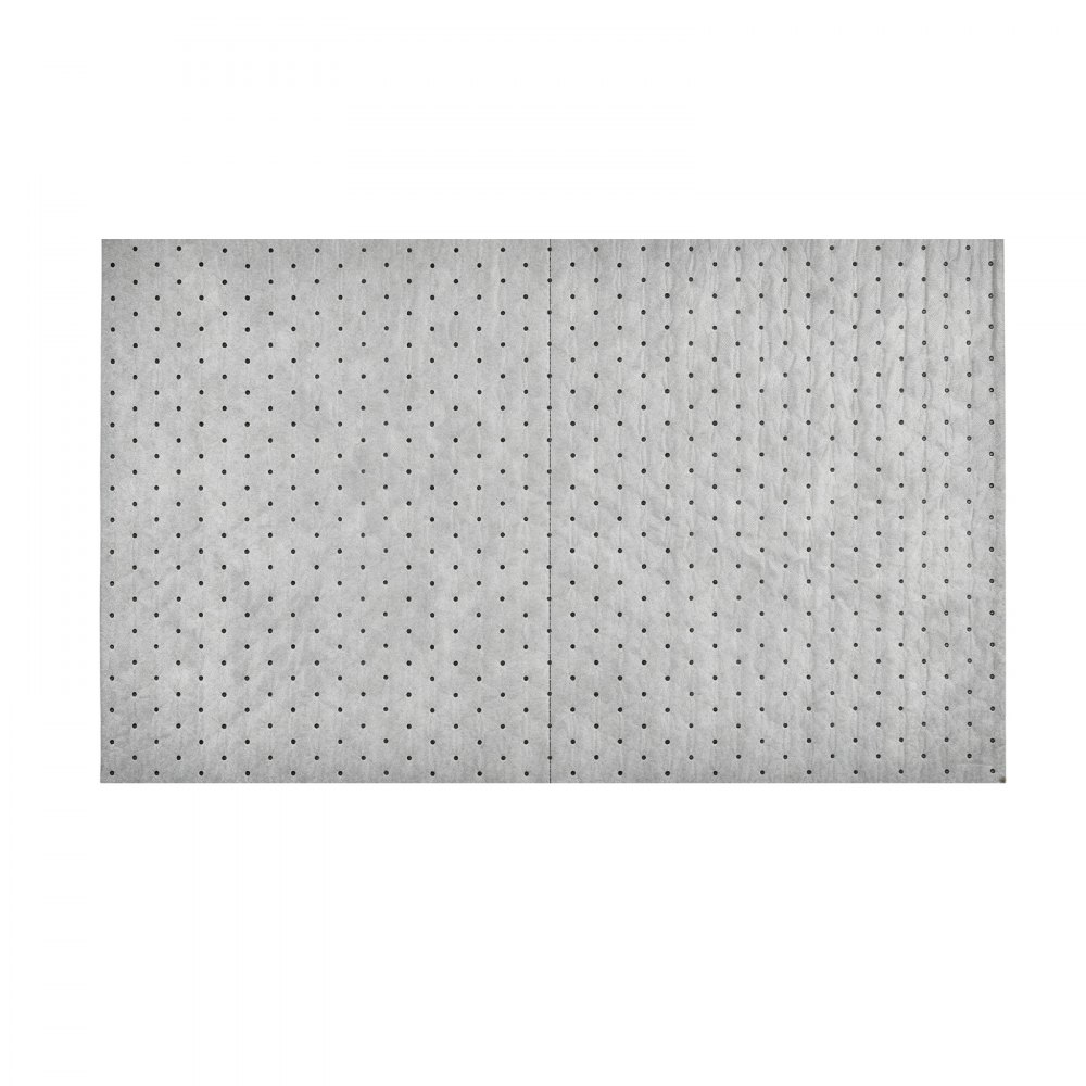 VEVOR Rollo Absorbente Universal 180 GSM 0,76 x 46 m, Estructura de 1,8 mm con Líneas Precortadas para Ajustar la Longitud y Reducir Residuos para Fugas y Derrames en Garajes, Talleres y Fábricas