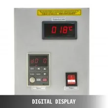 Reactor encamisado VEVOR Reactor de vidrio de laboratorio de 5 l, Reactor de vidrio encamisado, Recipiente de reacción química, Reactor encamisado de laboratorio, Recipiente de reacción química, con pantalla digital, para destilación de reacción