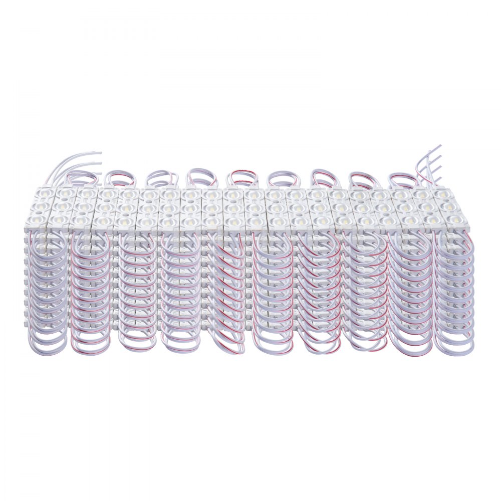 VEVOR 200 luces LED para escaparate, 103 pies CC 12 V, luces de módulo LED, 2835 SMD 3 LED 1,5 W, luces de ventana con cinta adhesiva en la parte posterior, para carteles publicitarios de ventanas de tiendas comerciales, IP68 resistente al agua