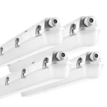 VEVOR 4PCS 4FT LED Luz hermética de vapor 60W/50W/40W seleccionable 5400/6400/7400LM