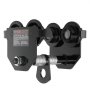 Carro manual VEVOR negro con ruedas dobles y perno central, diseñado para soportar cargas industriales.