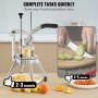 VEVOR Cortador de verduras comercial cortador de cebolla cortador en cubitos de frutas y verduras de 1/2 pulgadas