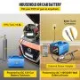 Compresor de aire PCP VEVOR alimentado por batería de automóvil de 12 V o toma de pared de 110/220 V.