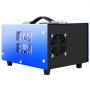 Compresor de aire PCP VEVOR azul con panel lateral negro y rejillas de ventilación.