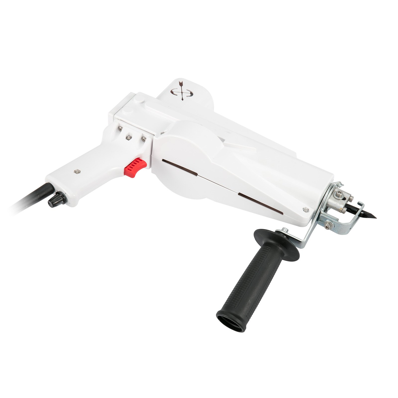 VEVOR Tufting Gun, máquina eléctrica de flocado para tejer alfombras de pelo cortado, kit de inicio para máquinas de alfombras, herramientas para hacer alfombras de alta velocidad de 7-27 puntadas/seg., altura ajustable de 4-25 mm, 110 V