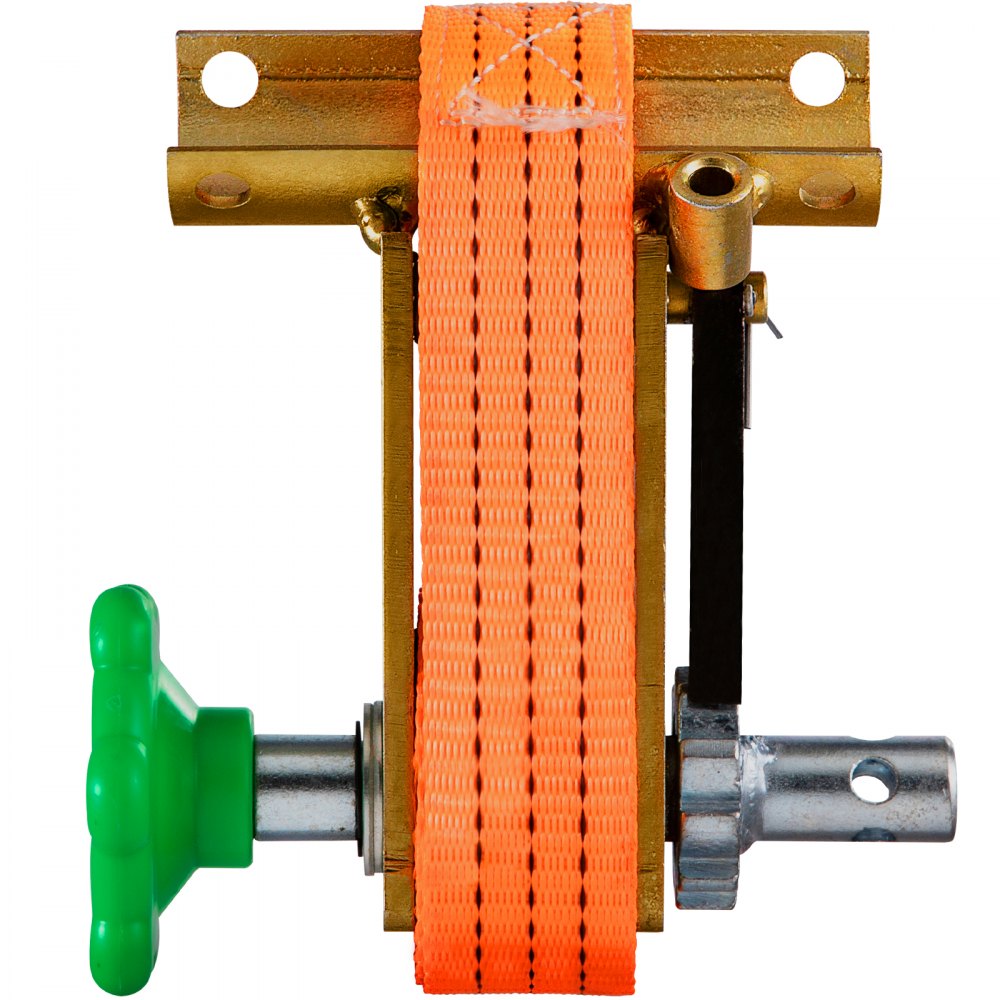 Trinquete VEVOR para rack, trinquete de montaje en tubo con capacidad de carga de 1000 LBS, correas de amarre de 9' de longitud, marco de montaje de acero para tubería, compatible con la mayoría de los racks, paquete de 2 (tubo redondo de 1-5/8" OD, naranja)