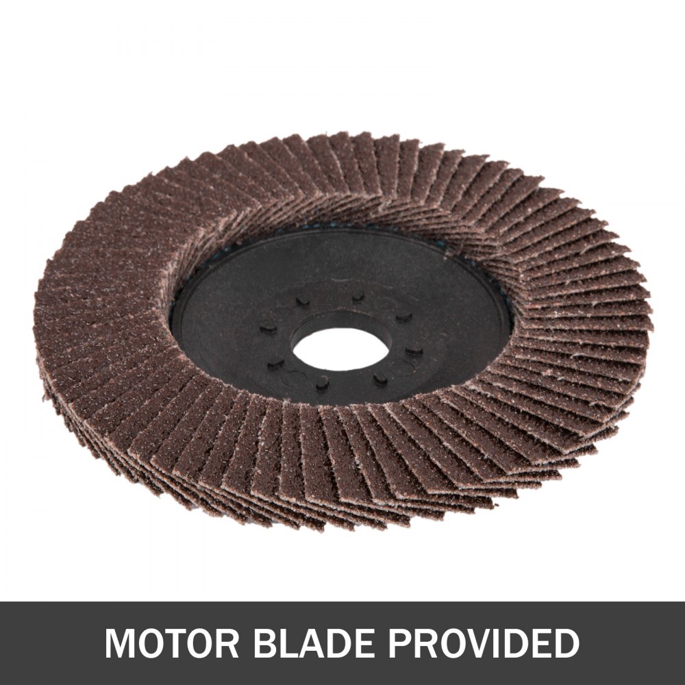 Afilador de cuchillas para cortadora de césped VEVOR, rueda de disco de láminas con láminas abrasivas marrones.